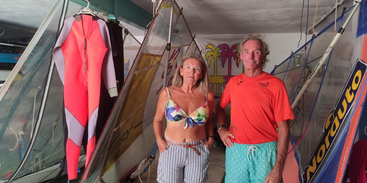 Christian et Cristina Voyer, 47 ans à partager leur passion du windsurf au Sea Surf Patrol (Cullera / Espagne)